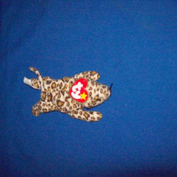 Original Ty Teenie Beanie Baby Freckles the Leopard 1993 McDonalds Toy - Picture 6 of 8